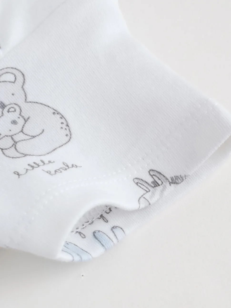 White Short Sleeve Baby Bodysuits 5 Pack