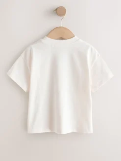 White Short Sleeve Pocket T-Shirt (3mths-7yrs)