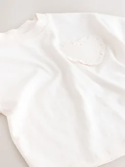 White Short Sleeve Pocket T-Shirt (3mths-7yrs)