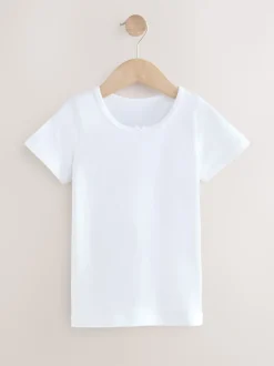 White Short Sleeve Vests 2 Pack (1.5-12yrs)