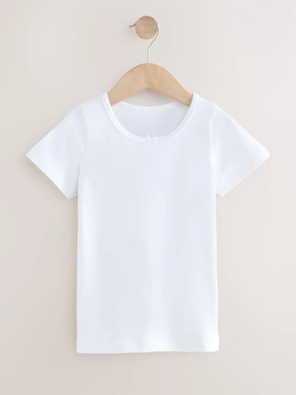 White Short Sleeve Vests 2 Pack (1.5-12yrs)