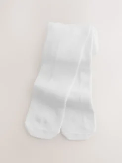 White Single Tights (0mths-2yrs)