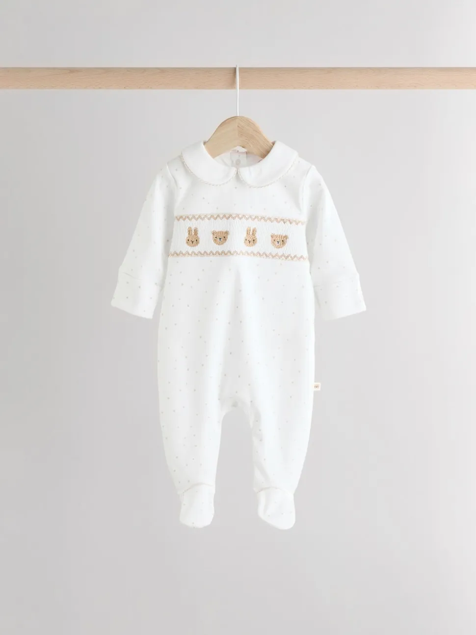 White Sleepsuits 3 Pack (0-2yrs)