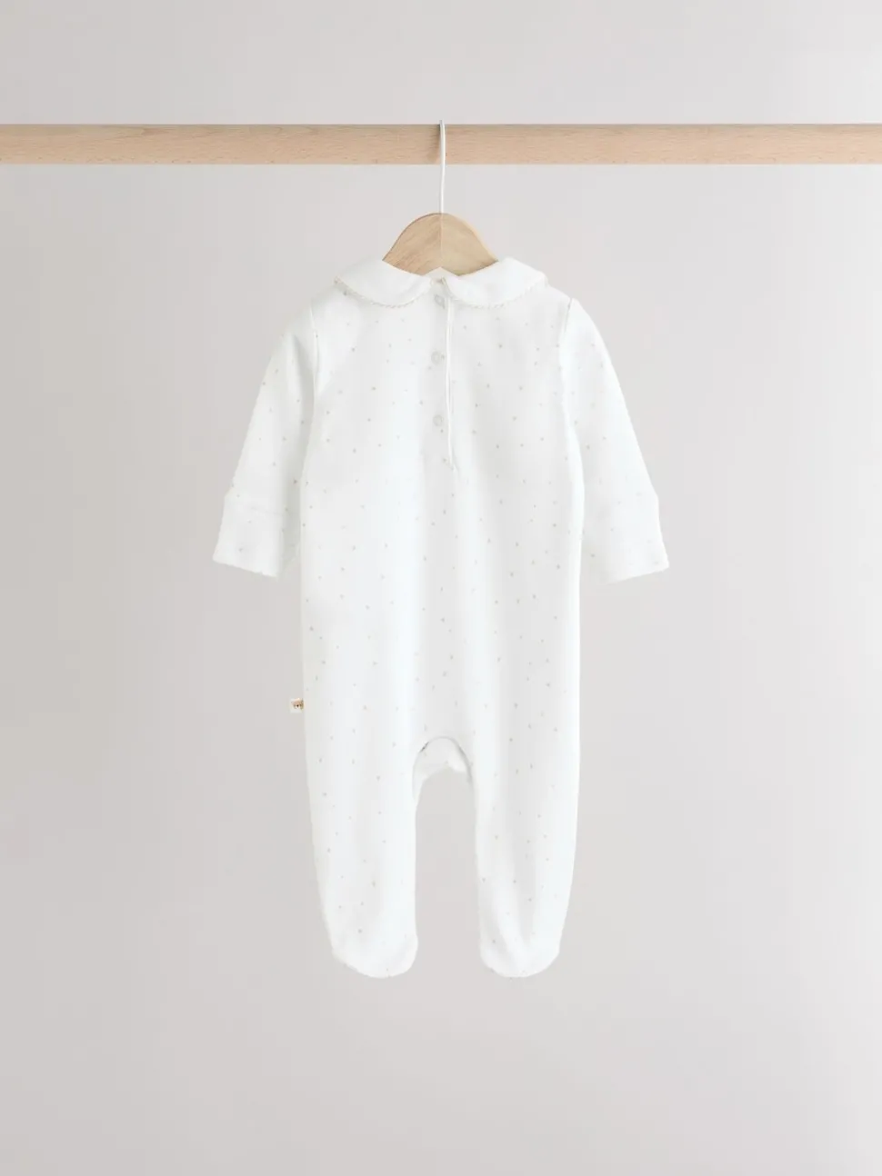 White Sleepsuits 3 Pack (0-2yrs)