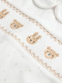 White Sleepsuits 3 Pack (0-2yrs)