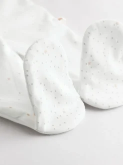 White Sleepsuits 3 Pack (0-2yrs)
