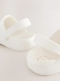 White Standard Fit (F) Comfort Clogs