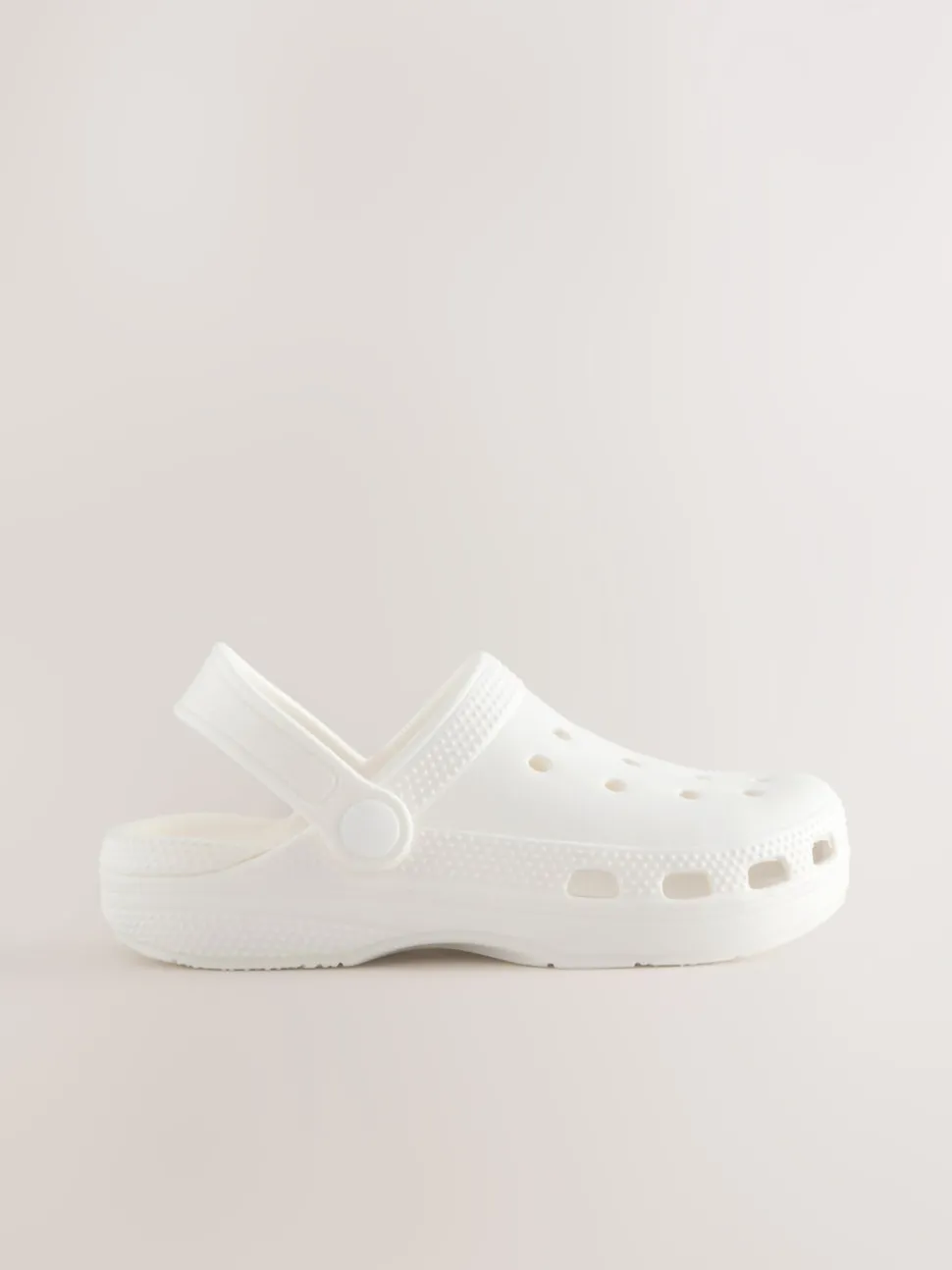 White Standard Fit (F) Comfort Clogs