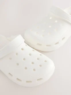 White Standard Fit (F) Comfort Clogs