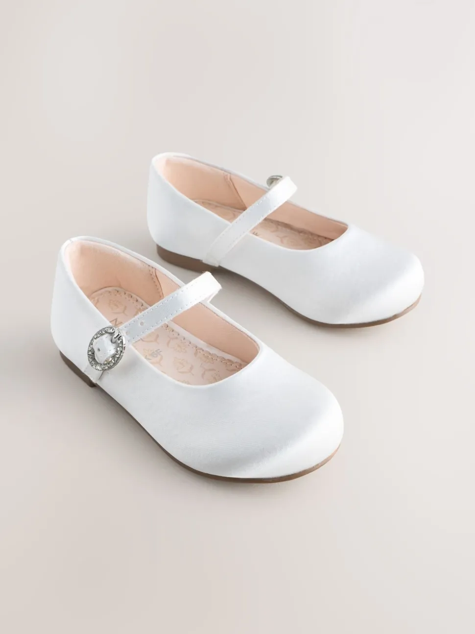 White Standard Fit (F) Flower Girl Occasion Mary Jane Shoes