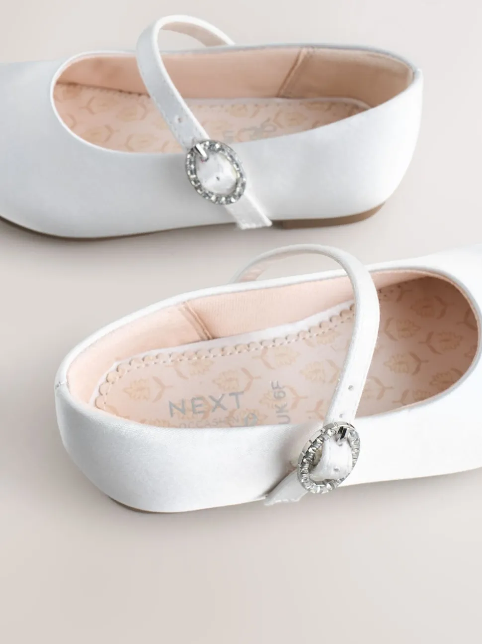 White Standard Fit (F) Flower Girl Occasion Mary Jane Shoes
