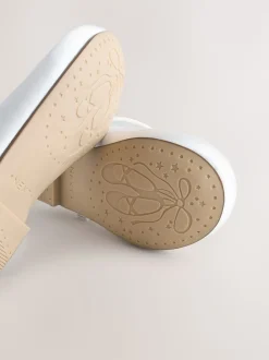 White Standard Fit (F) Flower Girl Occasion Mary Jane Shoes