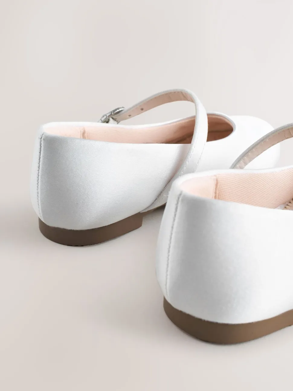 White Standard Fit (F) Flower Girl Occasion Mary Jane Shoes