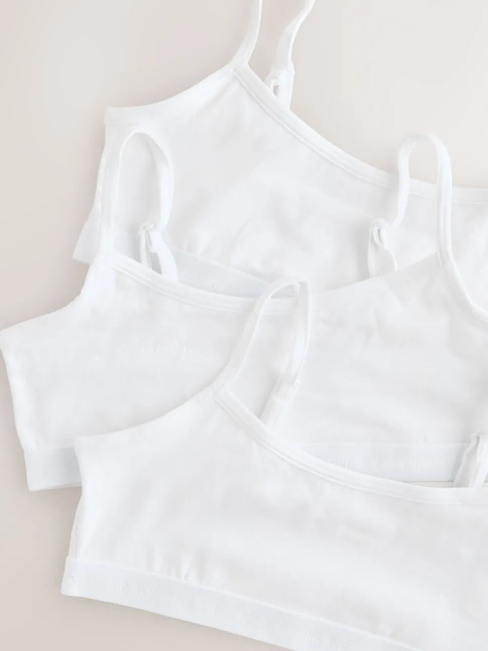White Strappy Crop Tops 3 Pack (5-16yrs)