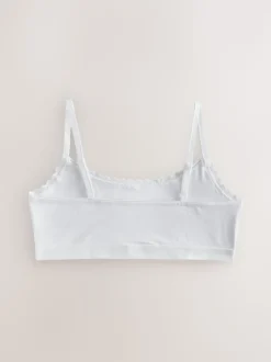 White Strappy Crop Tops 3 Pack (5-16yrs)