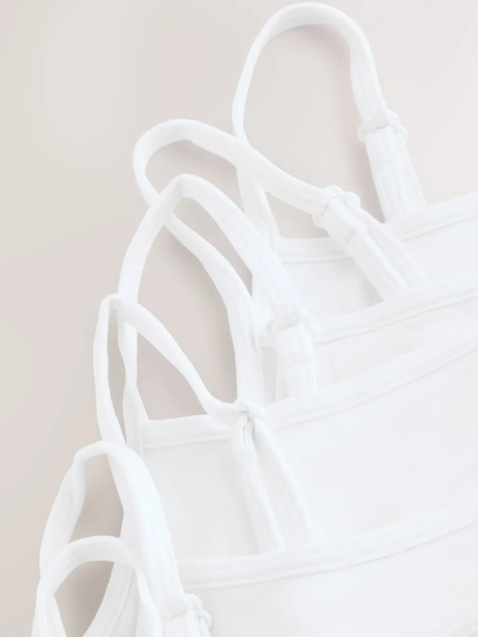White Strappy Crop Tops 7 Pack (5-16yrs)
