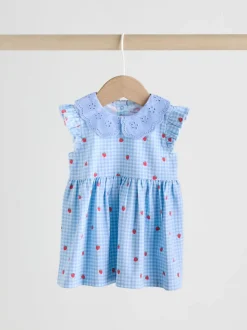White Strawberry Baby Short Sleeve Dress 2 Pack (0mths-3yrs)