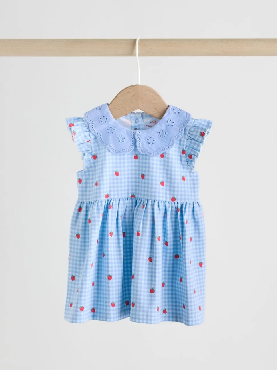 White Strawberry Baby Short Sleeve Dress 2 Pack (0mths-3yrs)