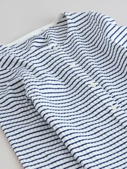 White Stripe Long Sleeve Ribbed Cardigan (3-16yrs)
