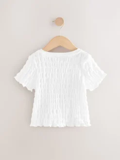 White Textured T-Shirt (3-16yrs)