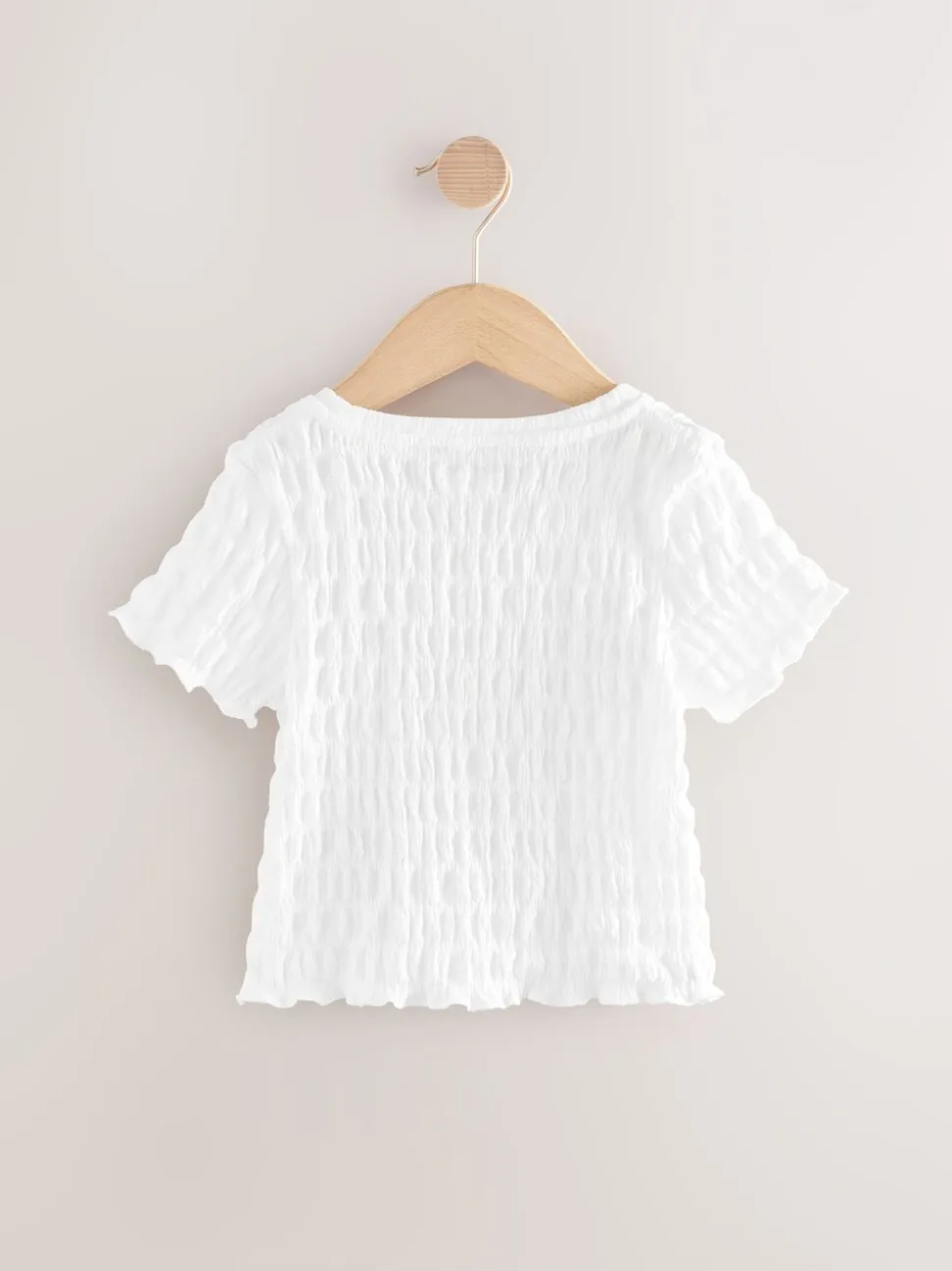 White Textured T-Shirt (3-16yrs)