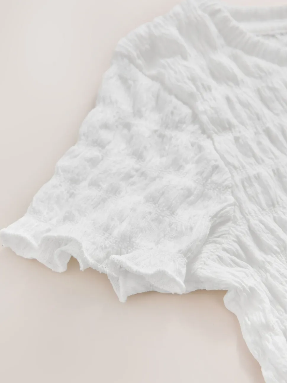 White Textured T-Shirt (3-16yrs)