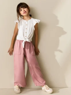 White Tie Front Blouse (3-16yrs)