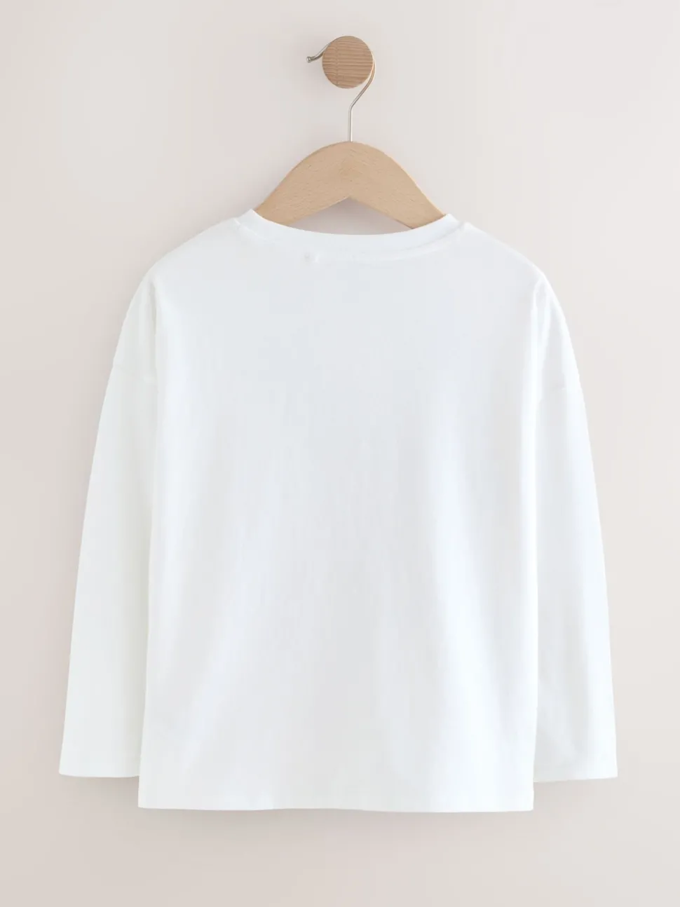 White Unicorn Print Long Sleeve Sequin Top (3-16yrs)