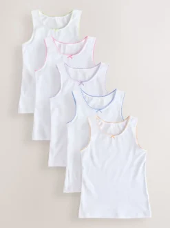 White Vests 5 Pack (1.5-16yrs)