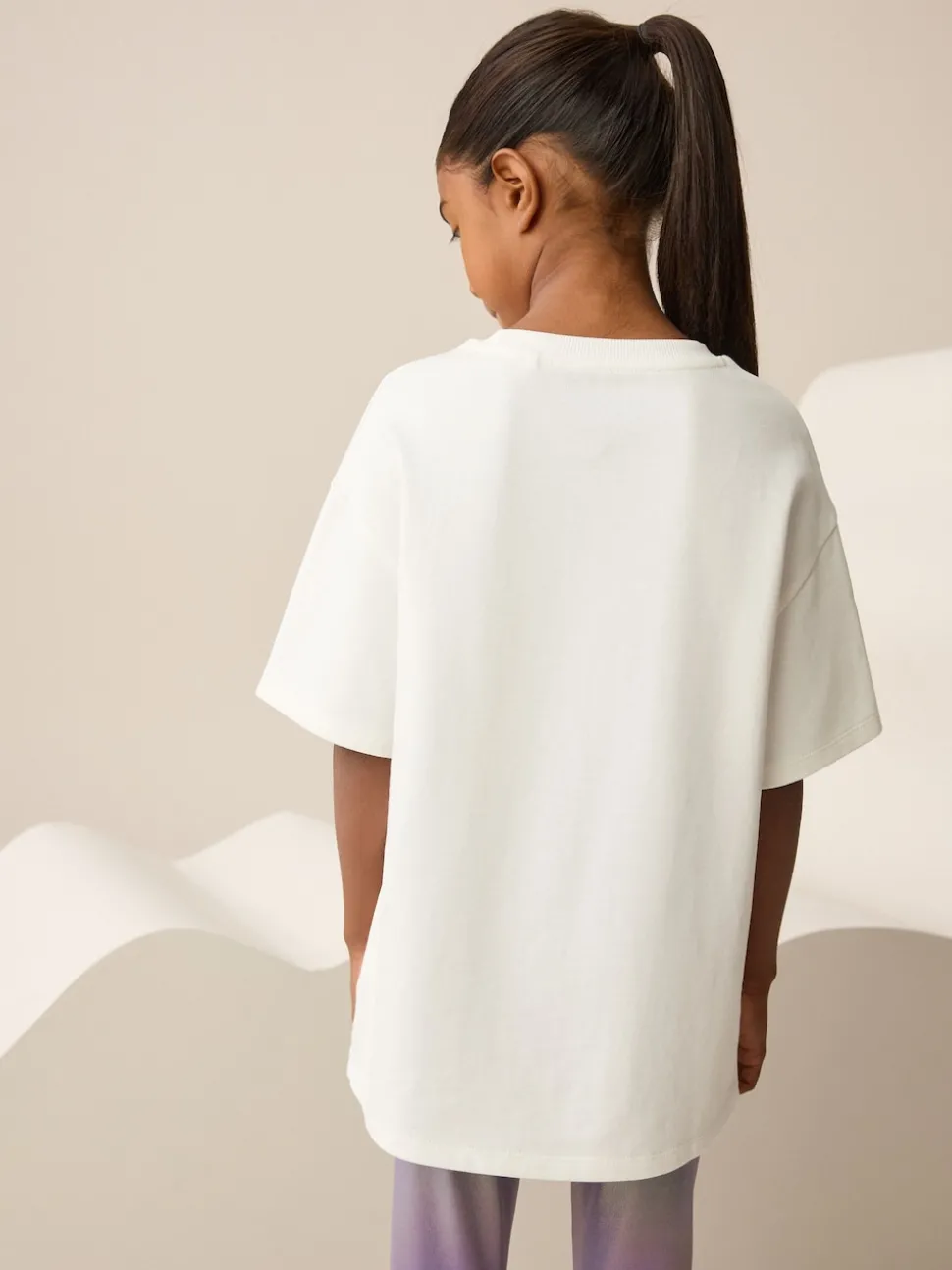 White Wicked Oversized Graphic Print T-Shirt (3-16yrs)