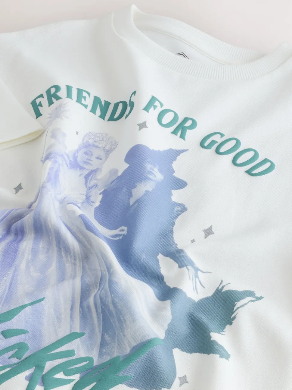 White Wicked Oversized Graphic Print T-Shirt (3-16yrs)