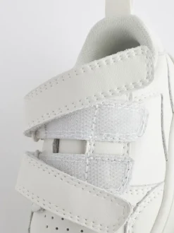 White Wide Fit (G) Touch Fastening Leather First Walker Baby Shoes