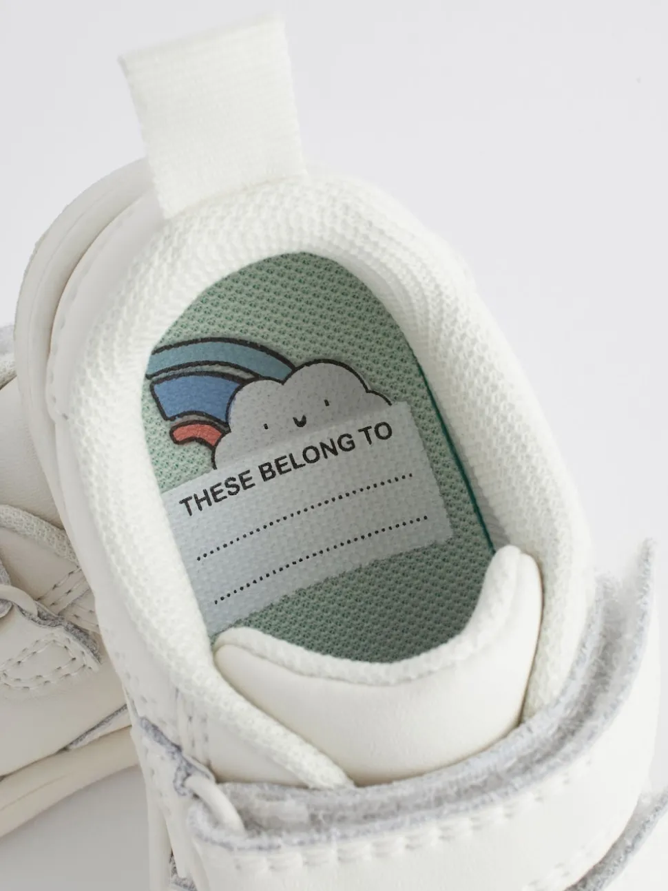 White Wide Fit (G) Touch Fastening Leather First Walker Baby Shoes