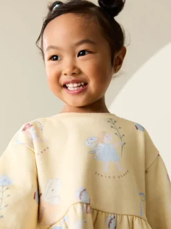 Yellow Fairy Sweat Dress (3mths-7yrs)