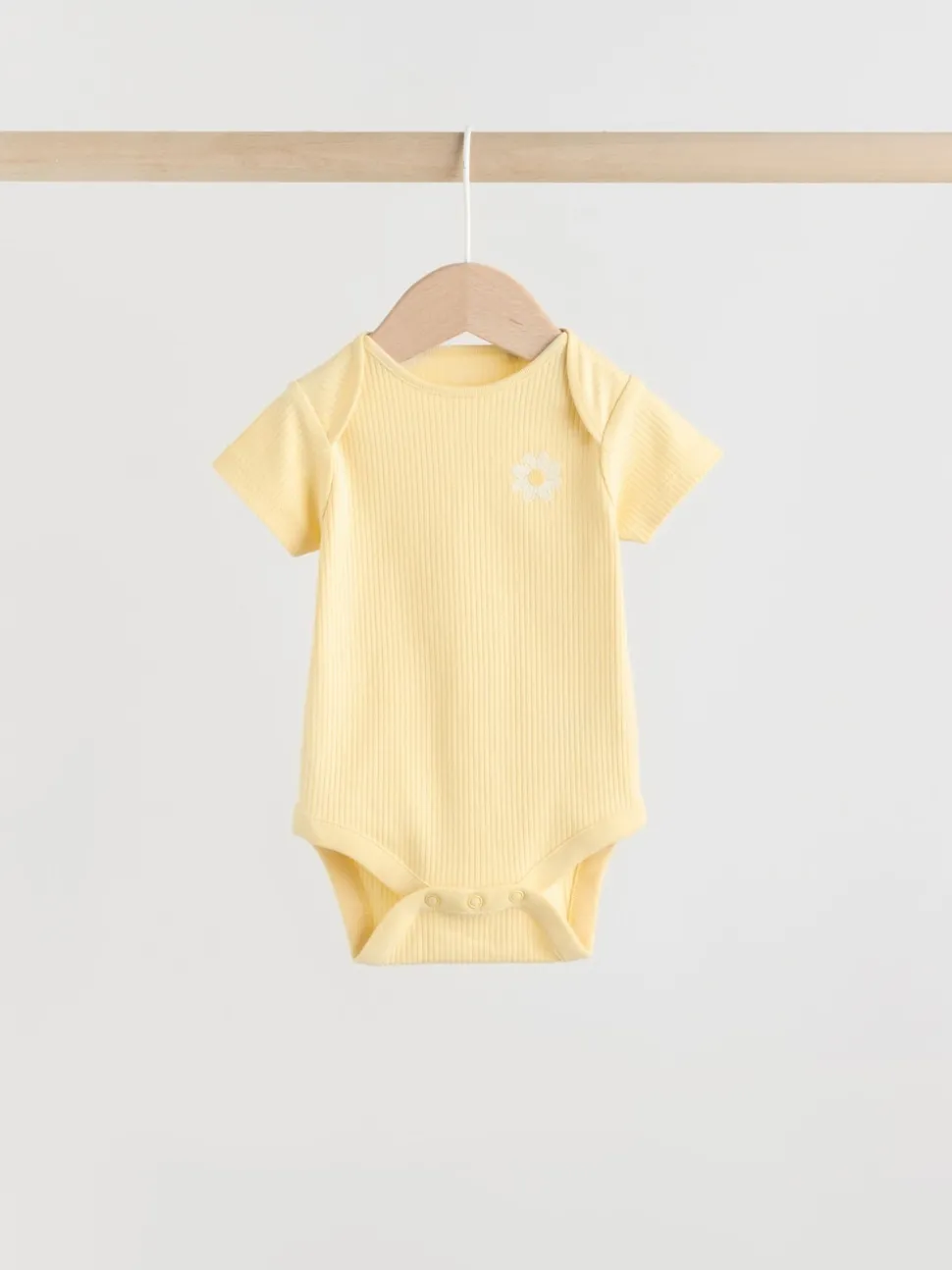 Yellow Lemons 5 Pack Short Sleeve Baby Bodysuits