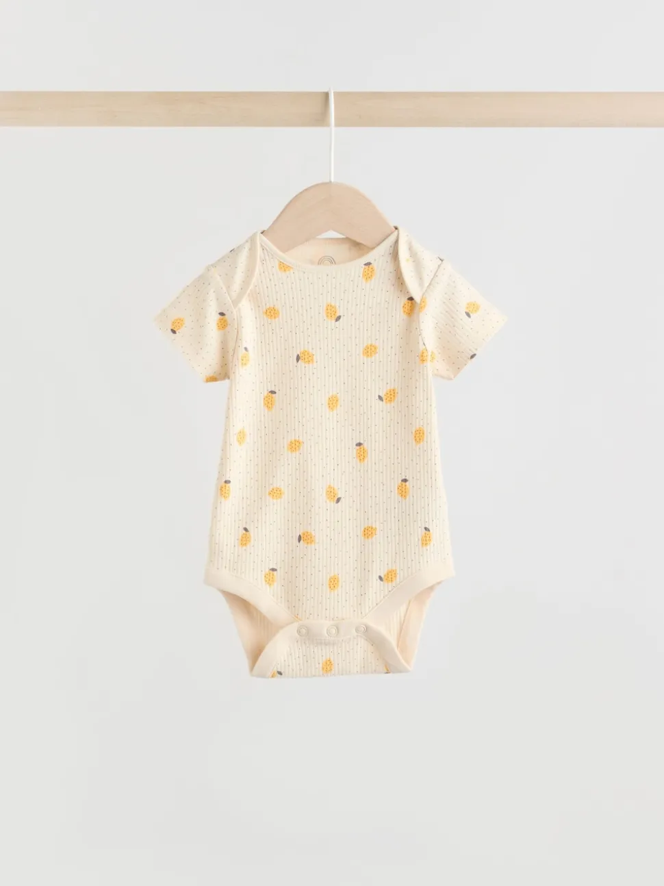 Yellow Lemons 5 Pack Short Sleeve Baby Bodysuits