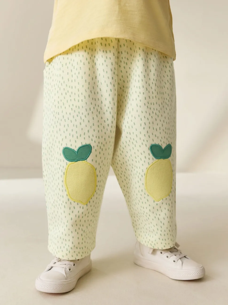 Yellow Lemons Embellished Barrel Trousers (3mths-7yrs)