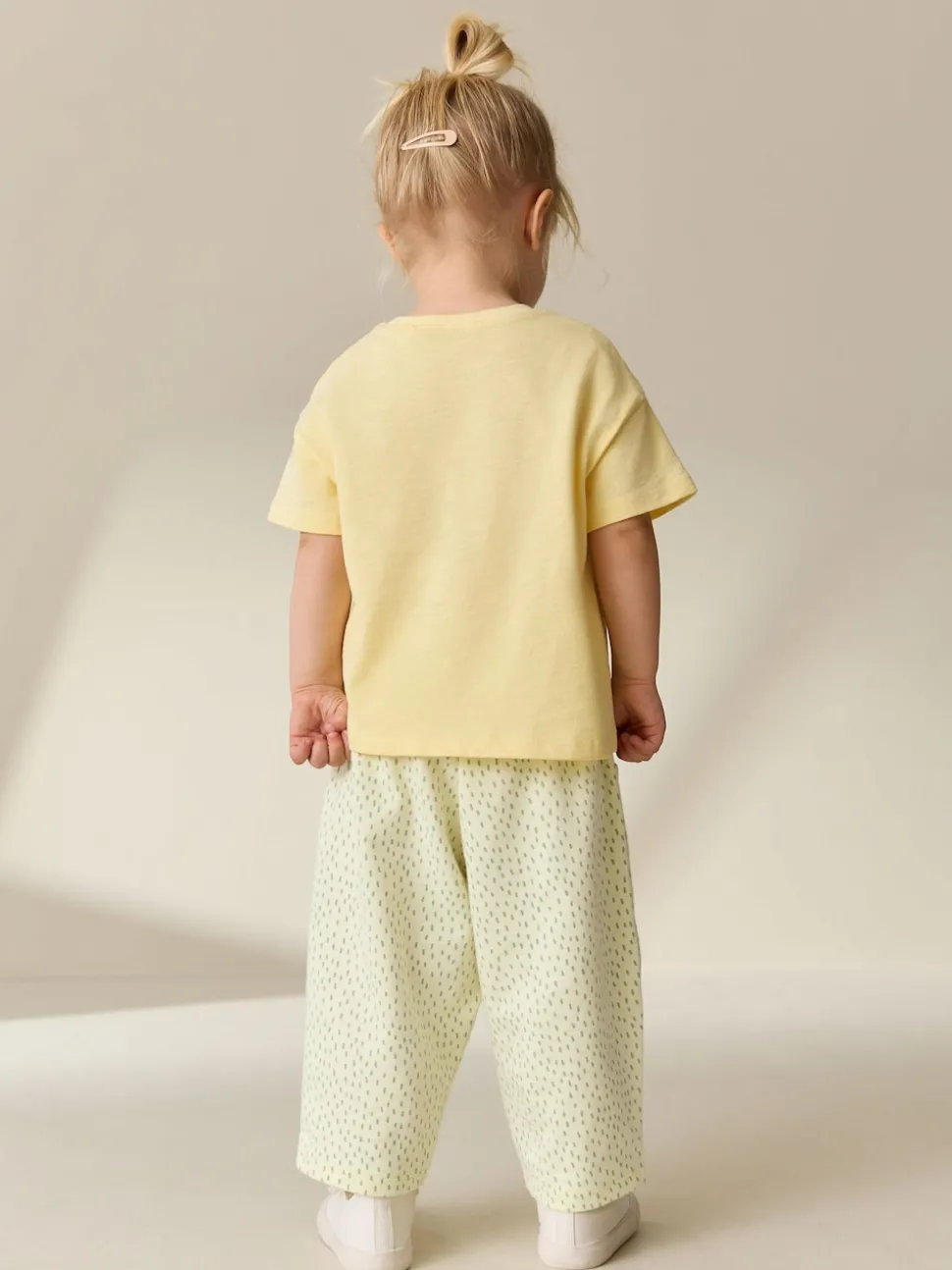 Yellow Lemons Embellished Barrel Trousers (3mths-7yrs)