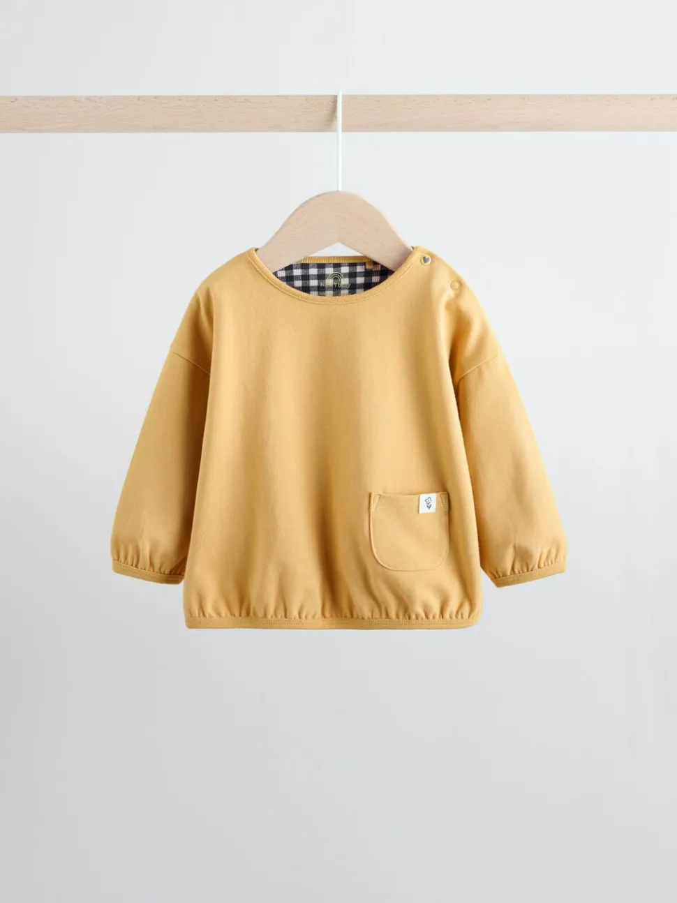 Yellow/Blue Gingham Baby Long Sleeve Top and Leggings Set 2 Piece (0mths-2yrs)