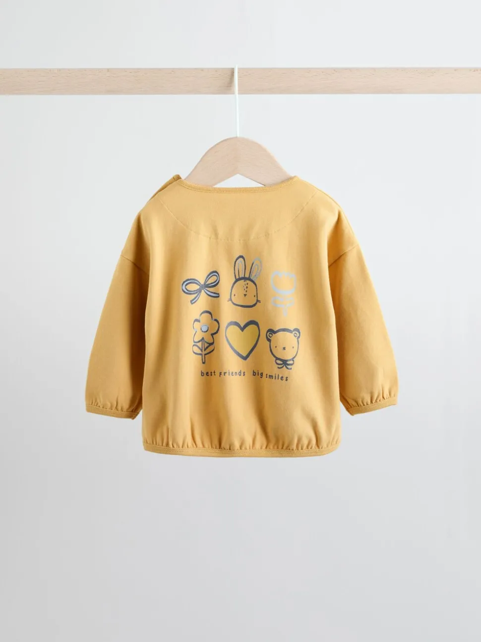 Yellow/Blue Gingham Baby Long Sleeve Top and Leggings Set 2 Piece (0mths-2yrs)