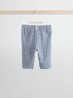 Yellow/Blue Gingham Baby Long Sleeve Top and Leggings Set 2 Piece (0mths-2yrs)