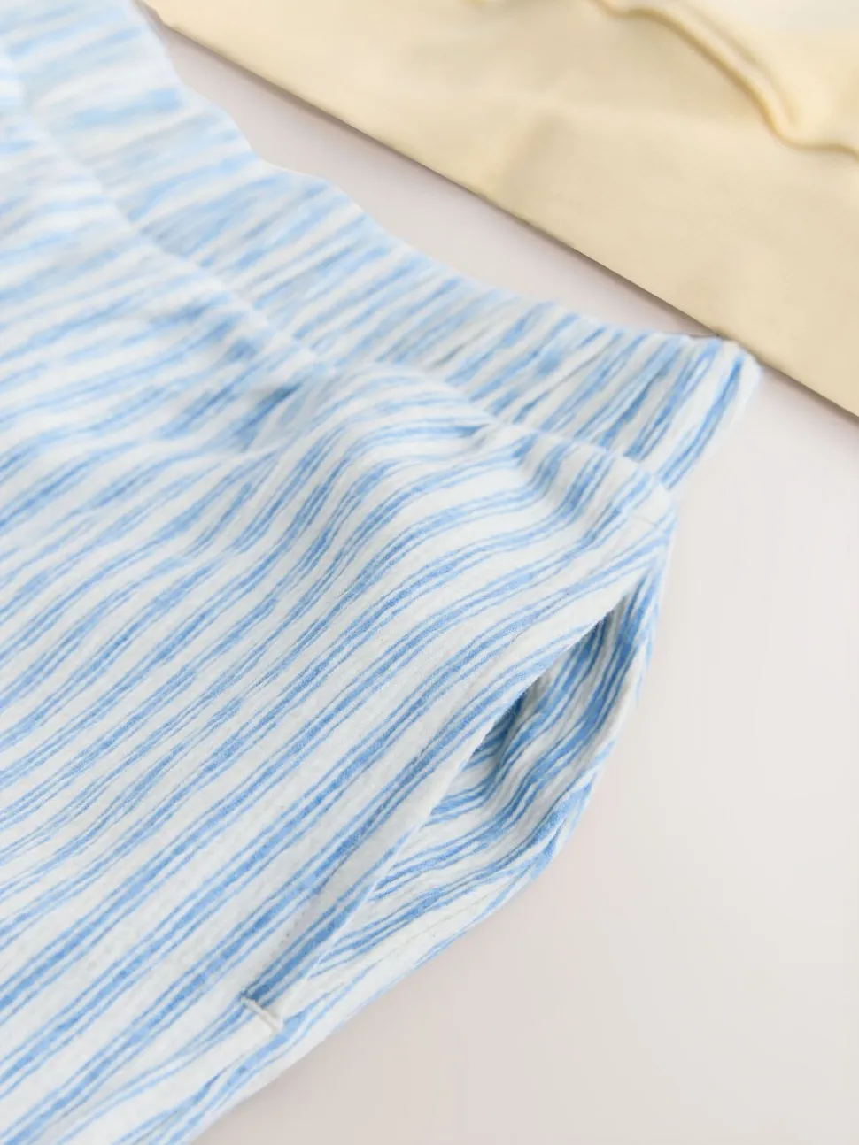 Yellow/Blue Stripe Sweatshirt and Wide Leg Trousers Set (3-16yrs)