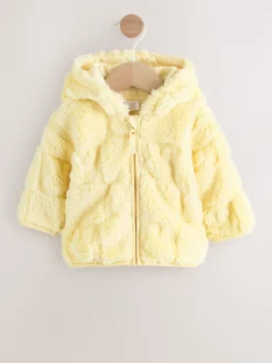 Yellow Bunny Baby Fleece Hooded Zip Jacket (0mths-2yrs)