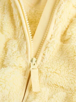 Yellow Bunny Baby Fleece Hooded Zip Jacket (0mths-2yrs)