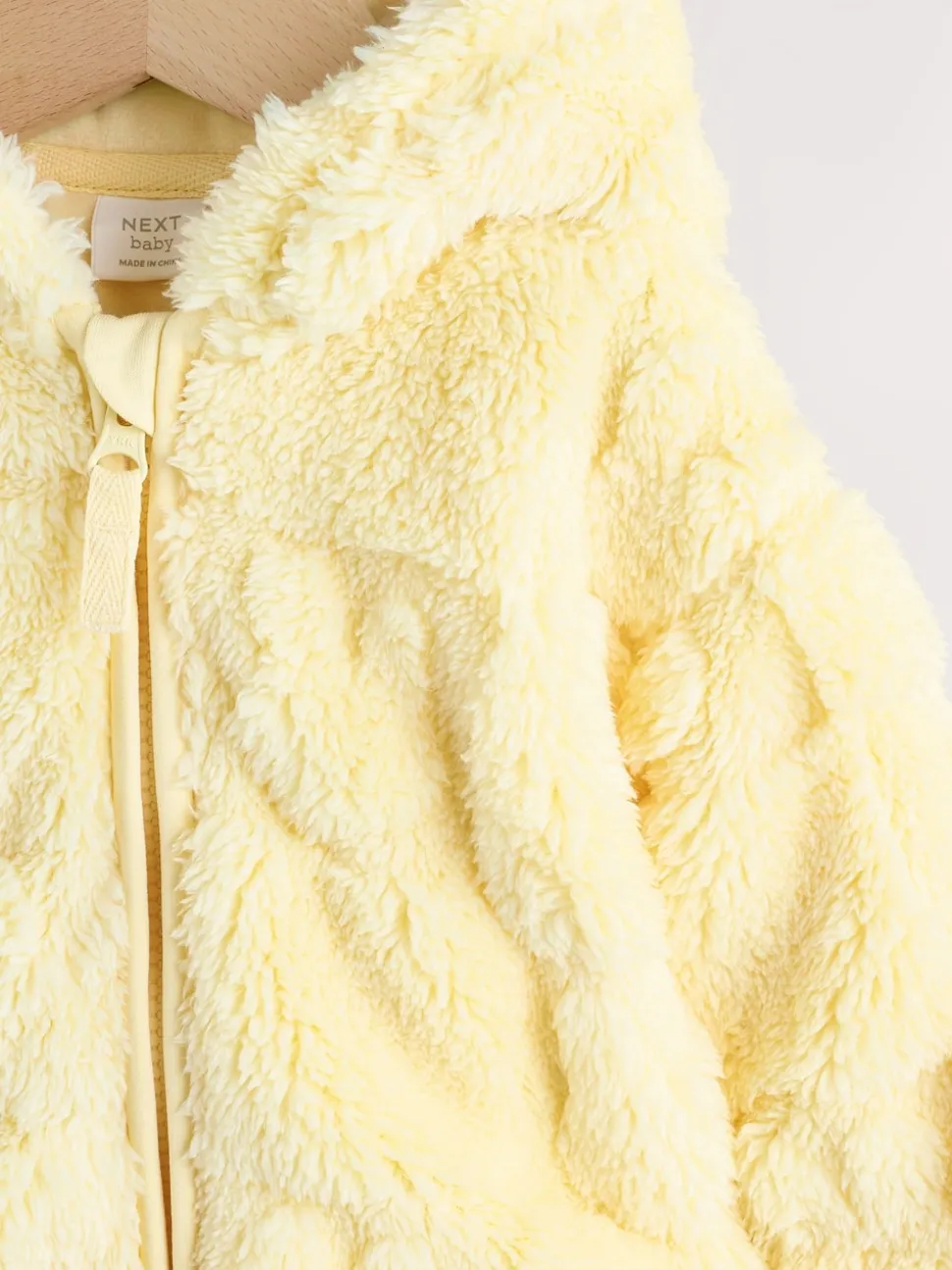 Yellow Bunny Baby Fleece Hooded Zip Jacket (0mths-2yrs)