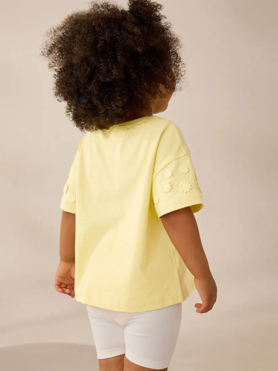 Yellow 100% Cotton Daisy Short Sleeve T-Shirt (3mths-7yrs)