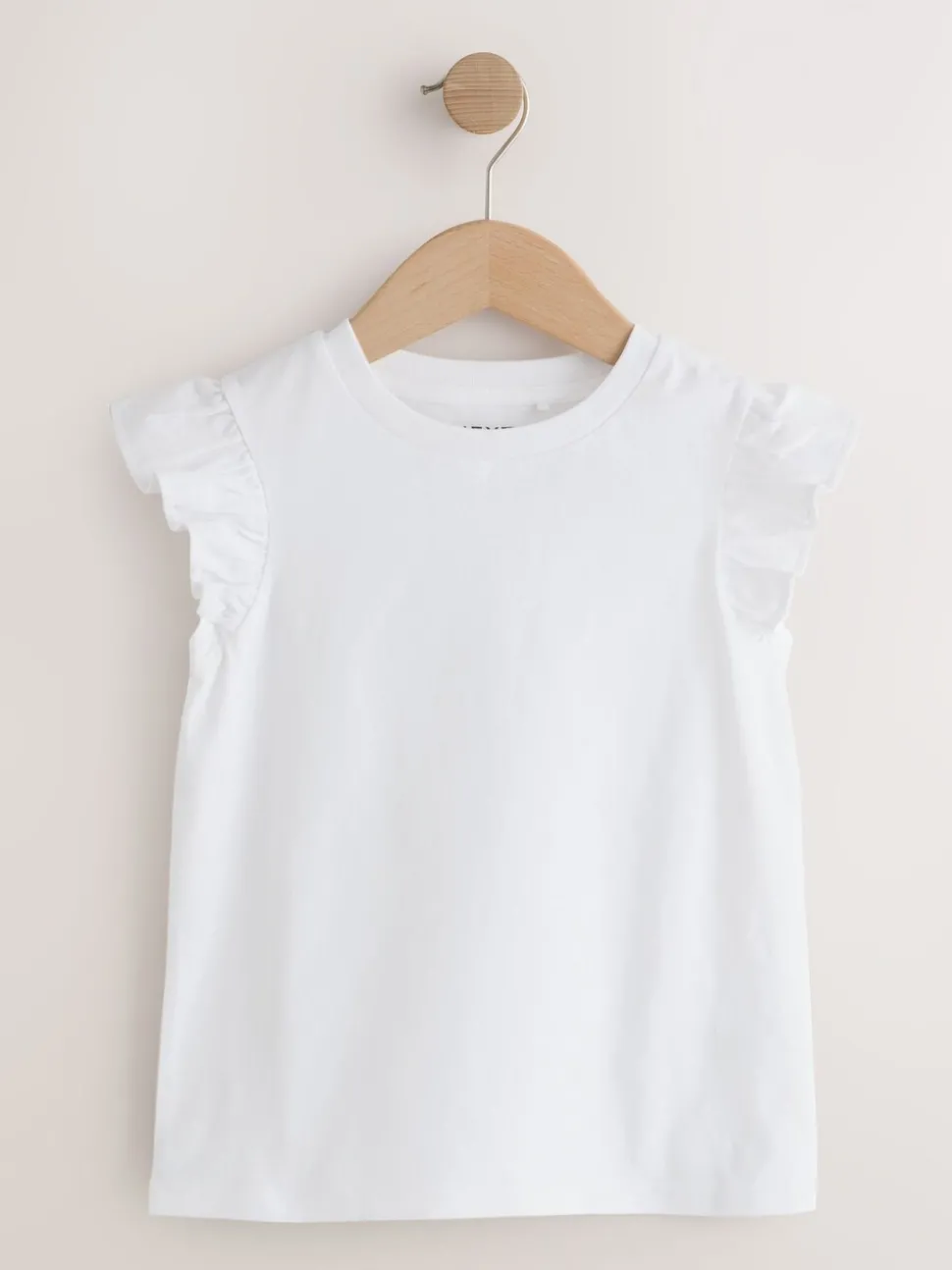 Yellow Ditsy Frill Sleeve T-Shirt 4 Pack (3-16yrs)