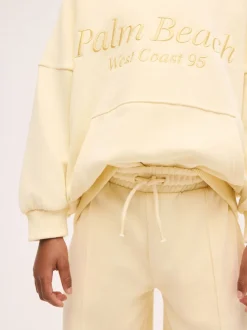 Yellow Embroidered Detail Hoodie (3-16yrs)