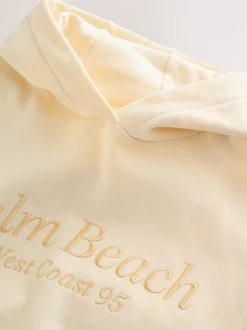 Yellow Embroidered Detail Hoodie (3-16yrs)