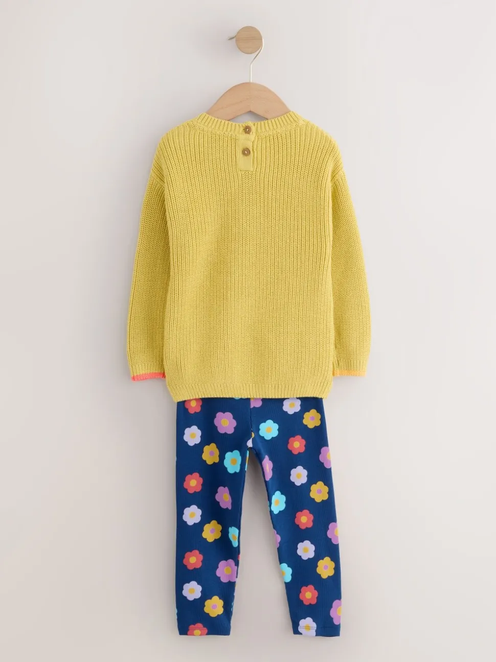 Yellow Floral Character Jumper and Leggings Set (3mths-7yrs)